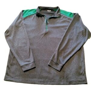 Ping Cool Sensor 1/4 Zip Pullover Shirt Mens XL Green Long Sleeve Shirt.